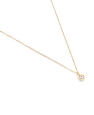 Faux Stone Halo Circle Pendant Necklace