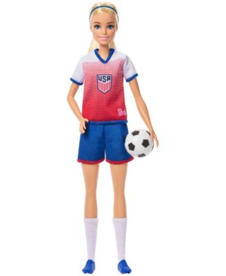Careers USSF Soccer Fashion Doll Dressed in Removable Sport-Themed Outfit