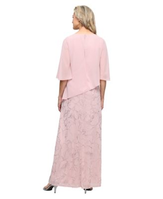 Women's Long Glitter Mesh Dress