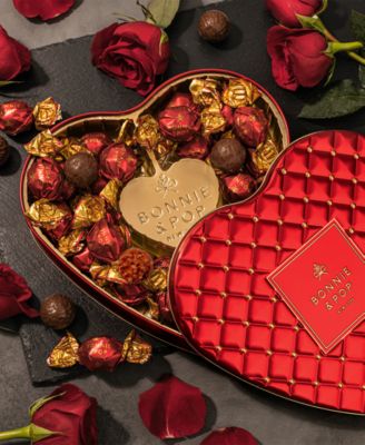 Valentine's Day Chocolate Bon Bons Gift Heart Tin, 22-Pc.