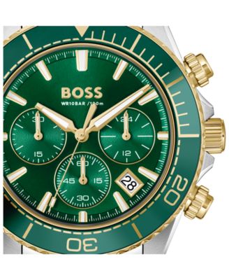 Men's Sealiner Quartz Chrono Two Tone Stainless Steel Watch, 44mm