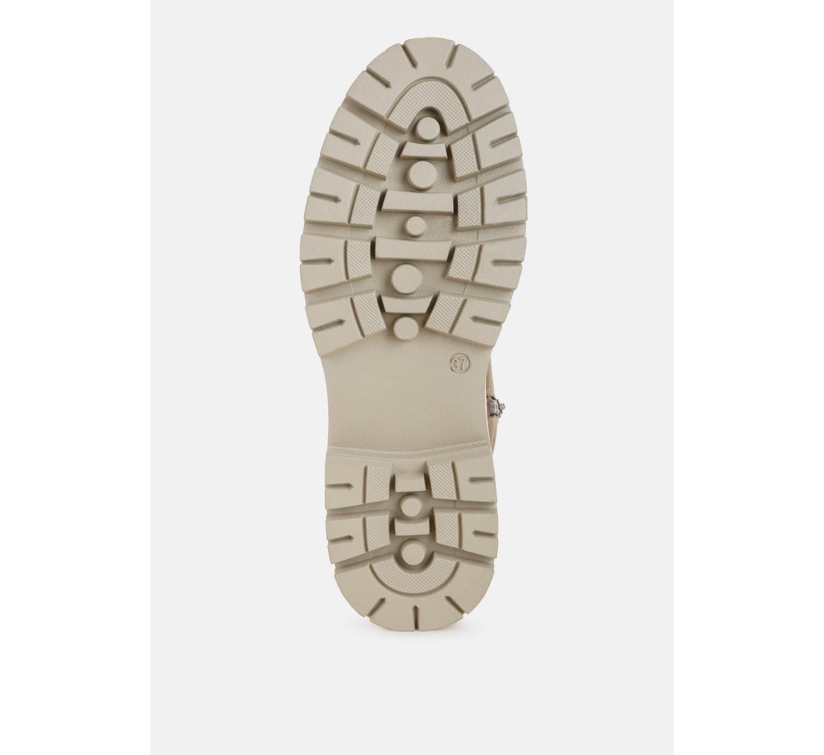 London Rag Mothman Faux Fur Detail Chunky Ankle Boots