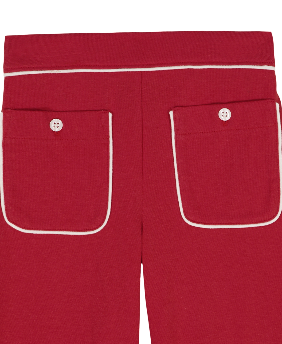 Tommy Hilfiger Girls' 4-6X Round Neck Top and Elastic Wide Leg Pants, 2-Piece Set