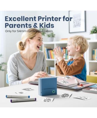 PM290C Inkless Sticker Maker: Portable Bluetooth Printer with 3 Paper Rolls