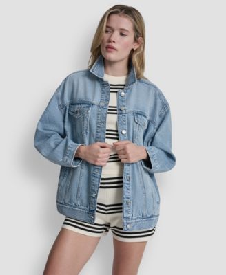 Women's Denim Oversized Trucker Jacket