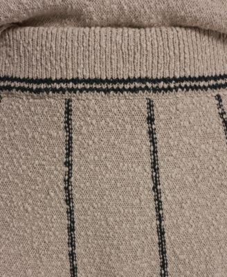 Women's Vertical Striped Detail Maxi Pull-On Skirt