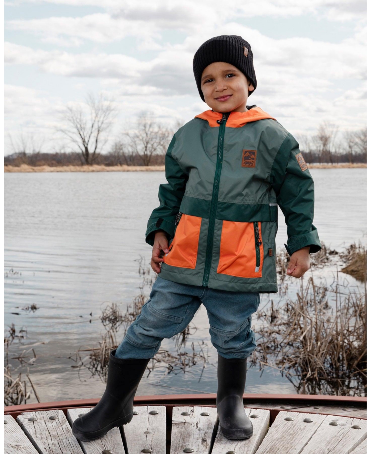 Deux par Toddler Boys Mid-Season Jacket