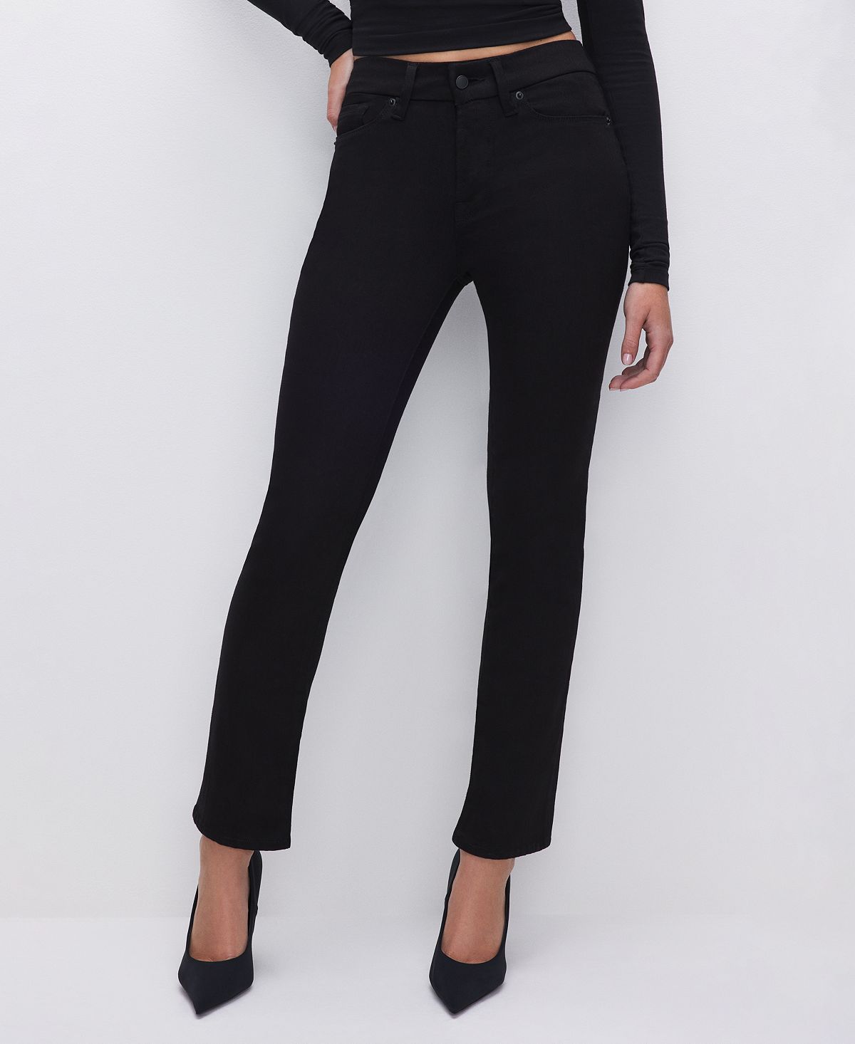 Good American Women's Straight Fit Jeans view 1 — MAYCSS fashion products