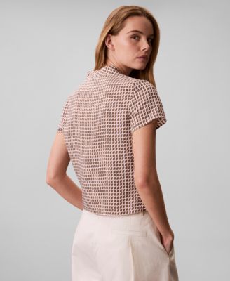 Women's Printed Wrap Top