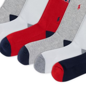 Men's USA Logo Crew Socks, 6-Pack