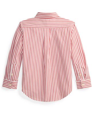 Boys' 2-7 Plaid Button-Down Poplin Shirt