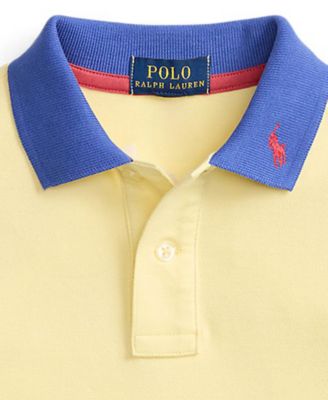 Boys' 2-7 Stretch Cotton Mesh Polo Shirt