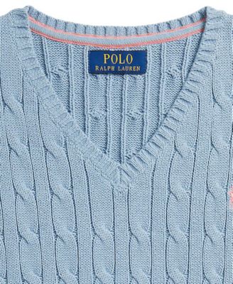 Boys' 8-20 Cable-Knit V-Neck Sweater Vest