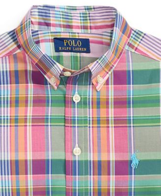 Boys' 8-20 Button-Down Collar Poplin Shirt