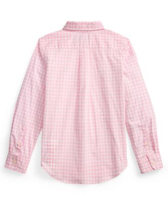 Boys' 8-20 Plaid Poplin Long-Sleeve Shirt