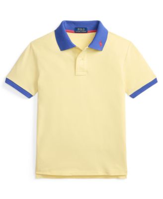Boys' 8-20 Stretch Cotton Mesh Polo Shirt