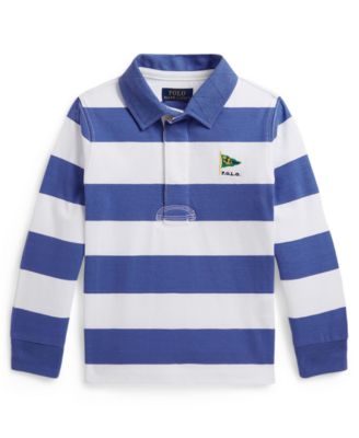Boys' 2-7 Striped Long-Sleeve Rugby Shirt