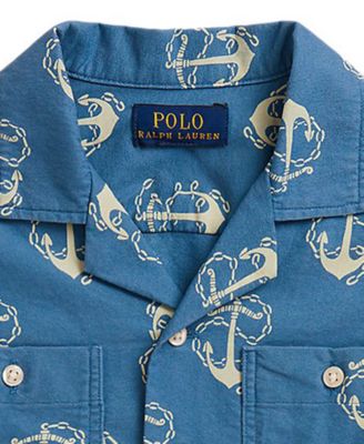 Boys' 2-7 Anchor-Print Shirt