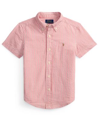 Boys' 2-7 Striped Short-Sleeve Shirt