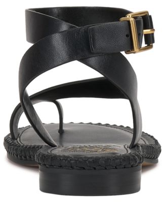 Women's Libahs Braided Toe-Loop Round Toe Flat Sandals