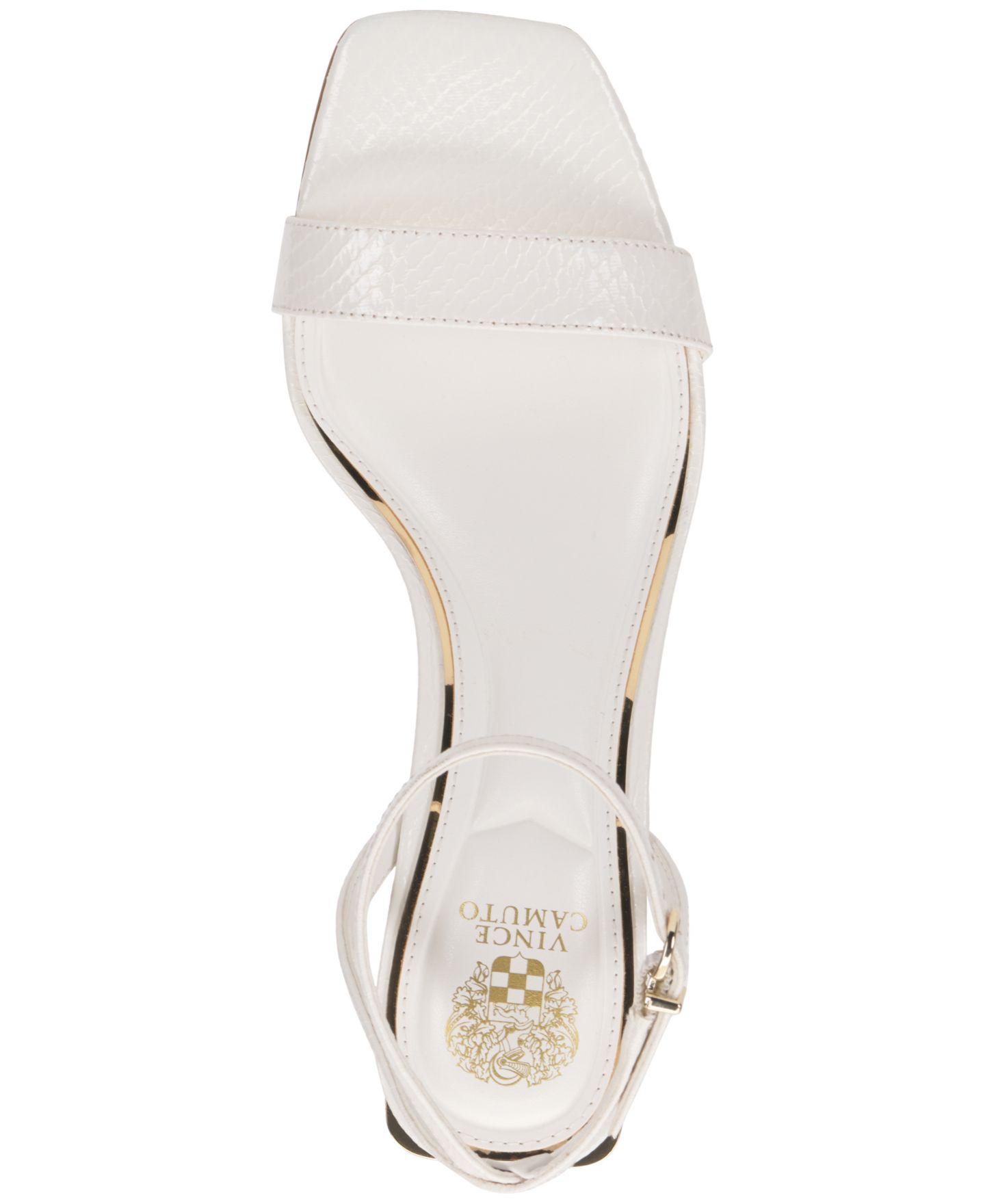Женские сандалии Vince Camuto Hamda Two-Piece Block-Heel Dress Sandals, цвет: Змеиный — фото 4