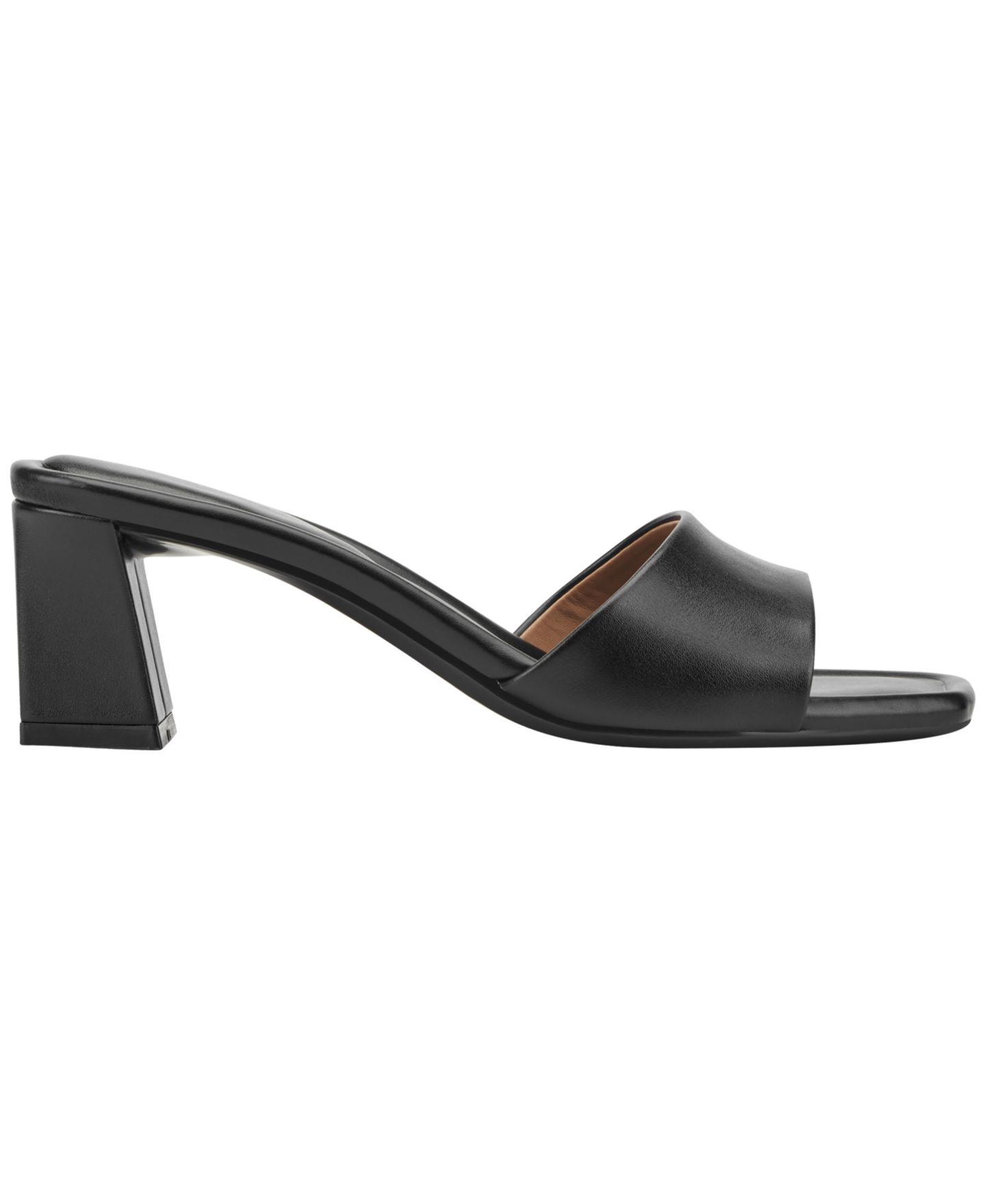Женские сандалии Marc Fisher Gelso Square Toe Block Heel Dress Sandals, цвет: Чёрный — фото 2