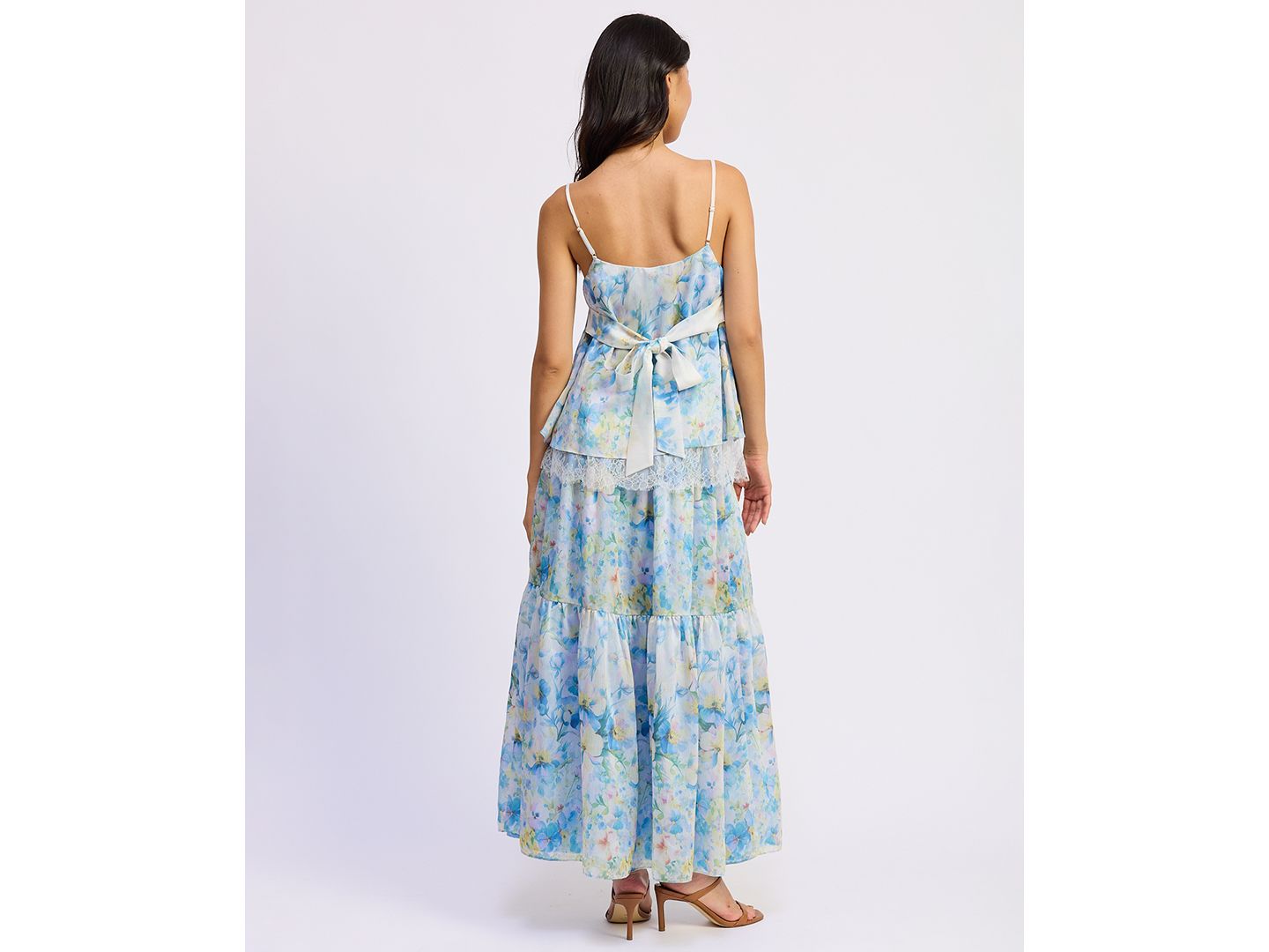 Женская юбка En Saison Vivian Maxi, цвет: Слоновая кость синий жёлтый — фото 5