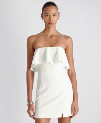 Women's Whisper Strapless Frill Mini Dress