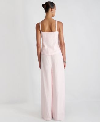 Women's Cooper Linen Tailored V-Neck Cami Top