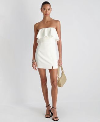 Women's Whisper Strapless Frill Mini Dress