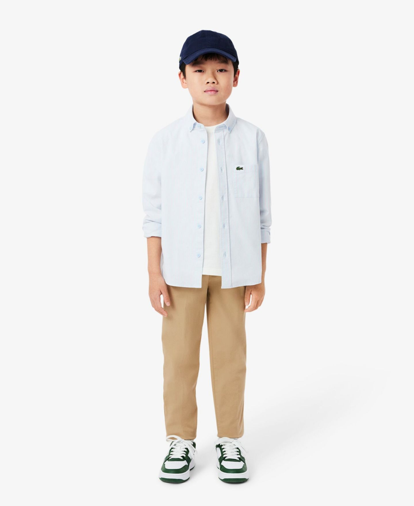 Брюки Lacoste Stretch Twill для мальчиков, цвет: Хаки — фото 2