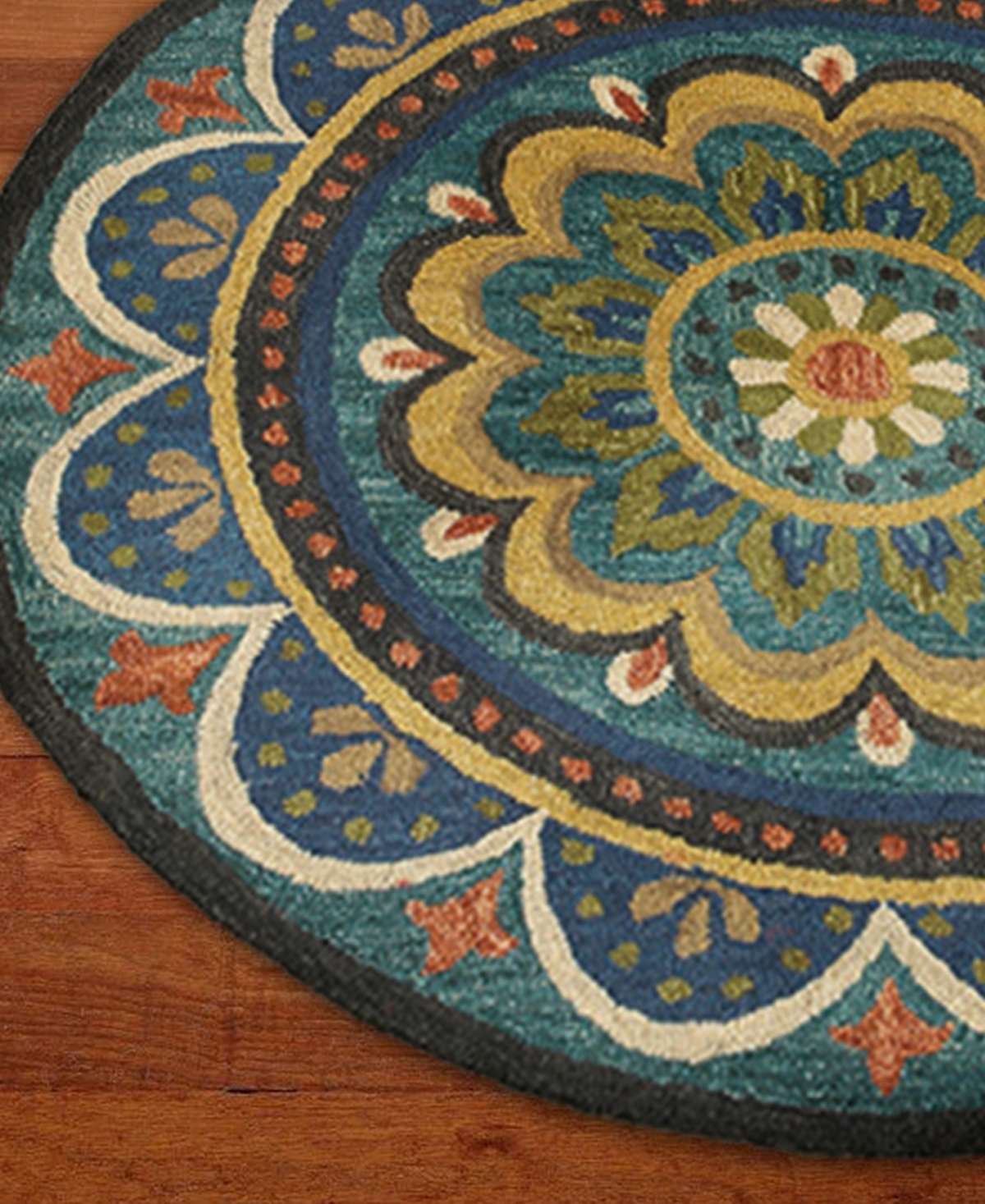 Lr Home Radiance Rdc-026 4' x 4' Round Area Rug