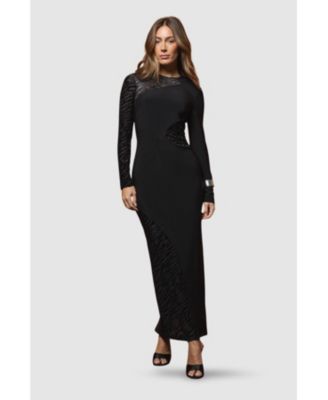 Women's Muse Zebra Mesh Maxi Dress