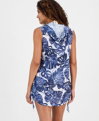 Women's Sleeveless Zip-Up Swim Hoodie