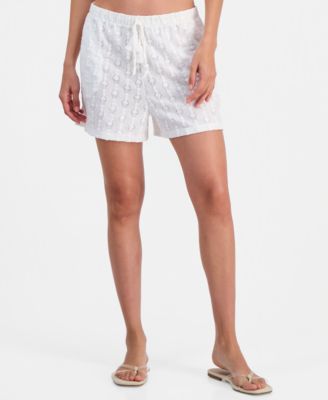 Women's Pull-On Drawstring Swim Cover-Up Shorts