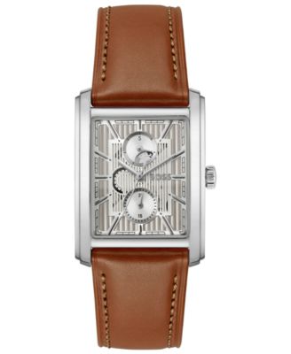 Men's Principle Dress Multi Quartz Multi Brown Leather Watch, 42.5mm