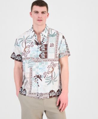 Men's Thai Tropics Print Woven Shirt