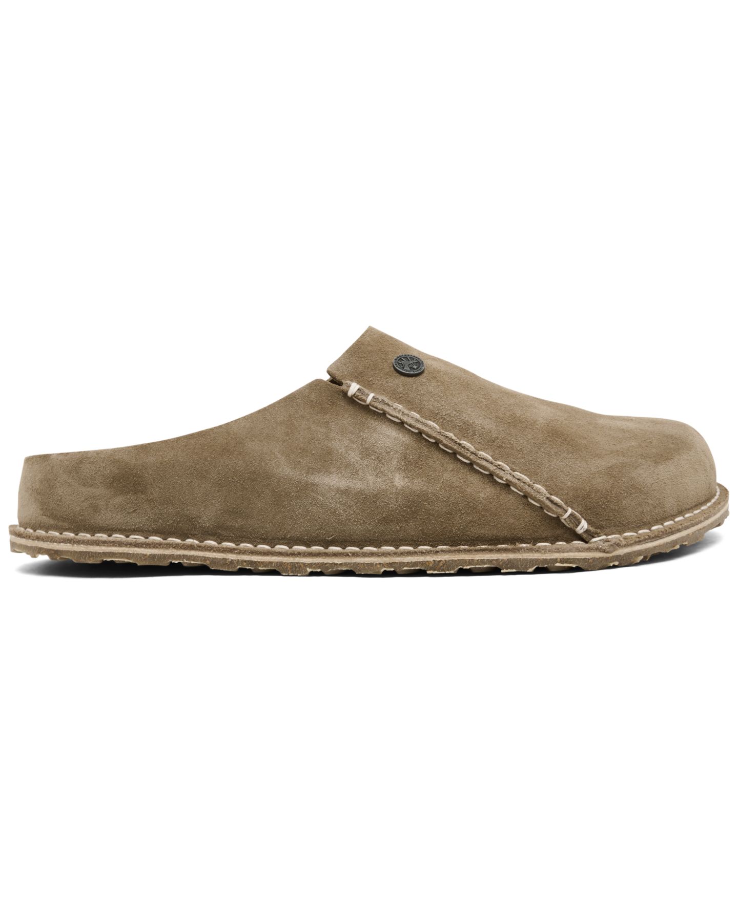 Мужские сабо Birkenstock Zermatt Premium Suede Leather Clog Slippers, цвет: Бежевый — фото 2