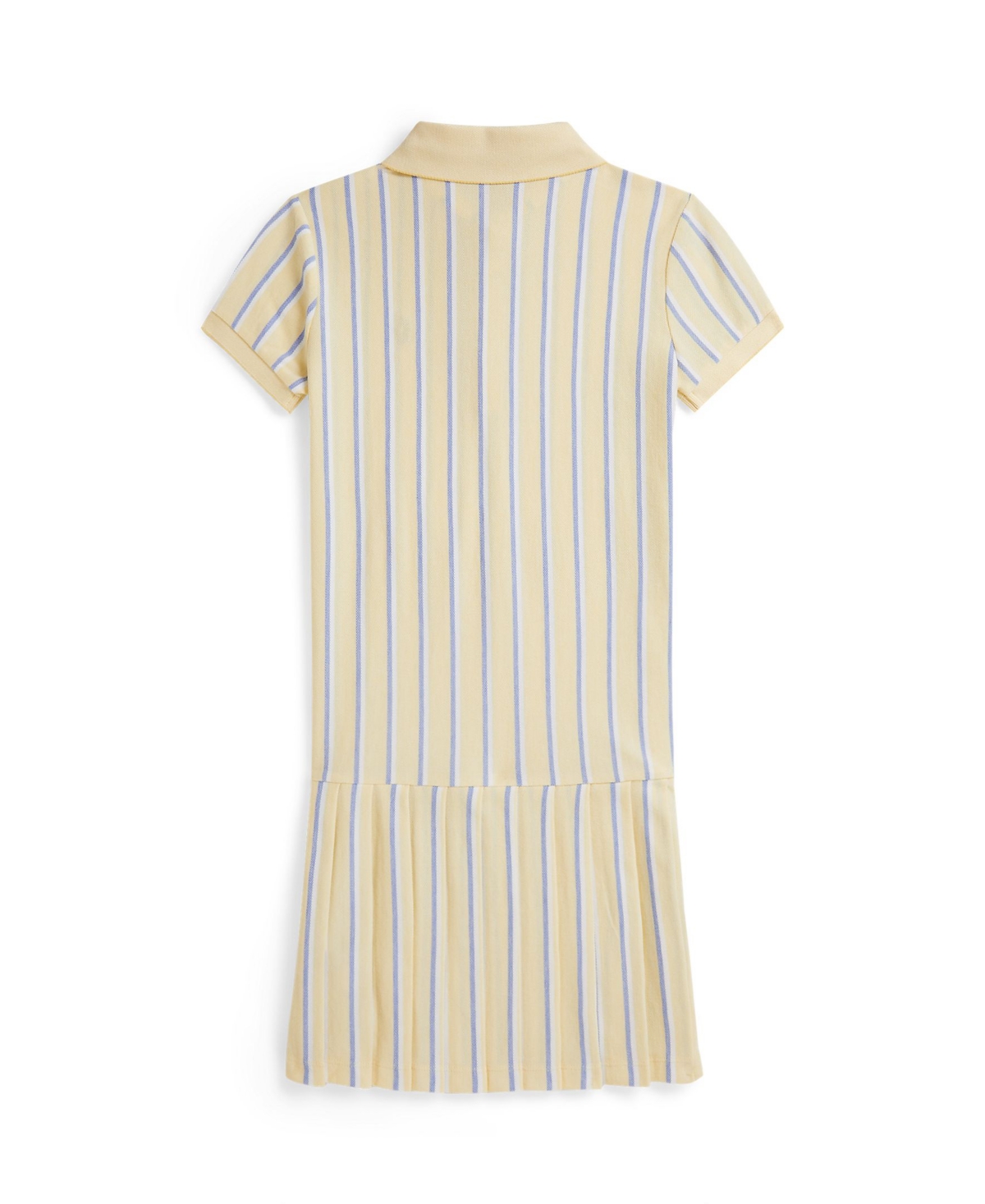 Polo Ralph Lauren Girls' 7-16 Striped Oxford Mesh Collar Dress