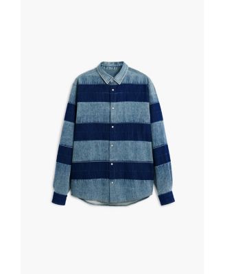 Men's Striped denim shirt