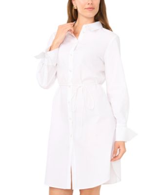 Women's Button Down Collared Shirtdress