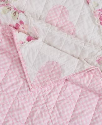 Veronica's Hearts Shabby Chic Ruffled Throw, 50" x 60"
