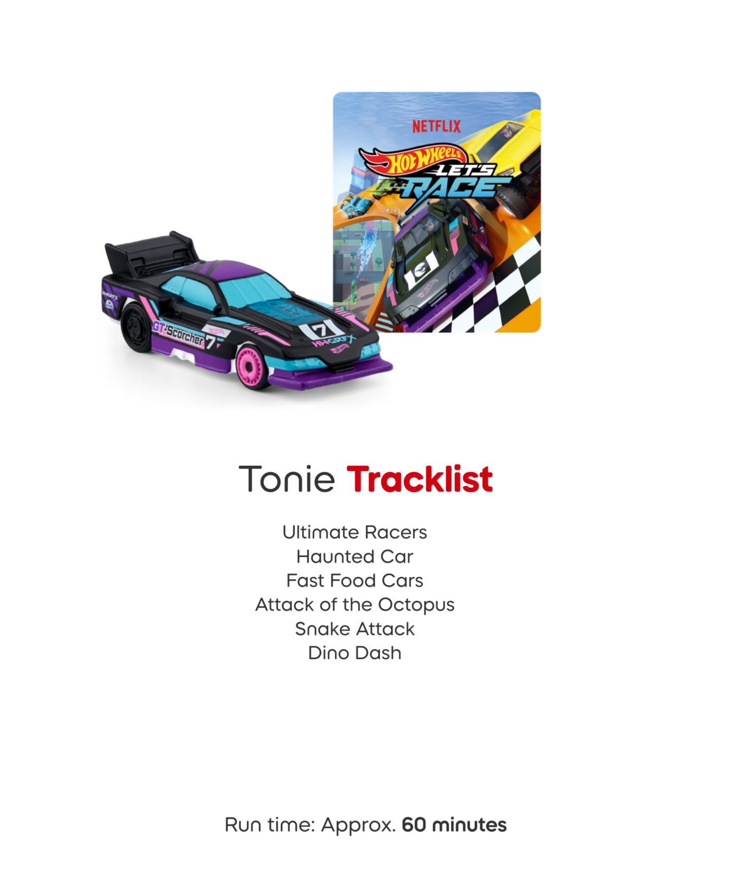 Детская фигурка Tonies Hot Wheels™: Let's Race! Audio Figurine, 1-Piece, Ages 3+ — фото 4