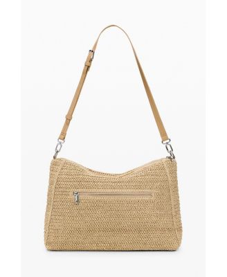 Women's Large Raffia Charms Bag