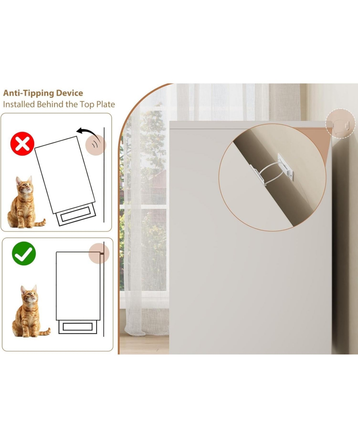 gaomon Farmhouse Tv Stand with 8 Drawers, 55" Wide Entertainment Center for TVs up to 75 Inch with Metal Legs