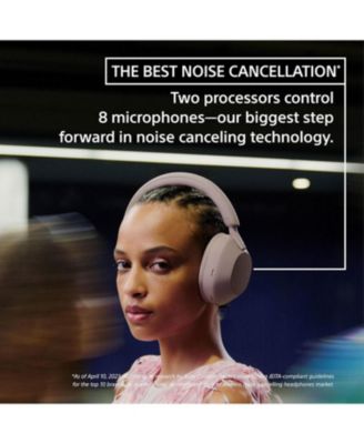 WH-1000XM5-SILVER Wireless Over-Ear Noise Canceling Headphones - Silver with 3 Year Amber Protection Plan (2022)