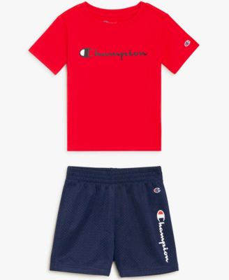 Baby Boys Tee and Mesh Short Set