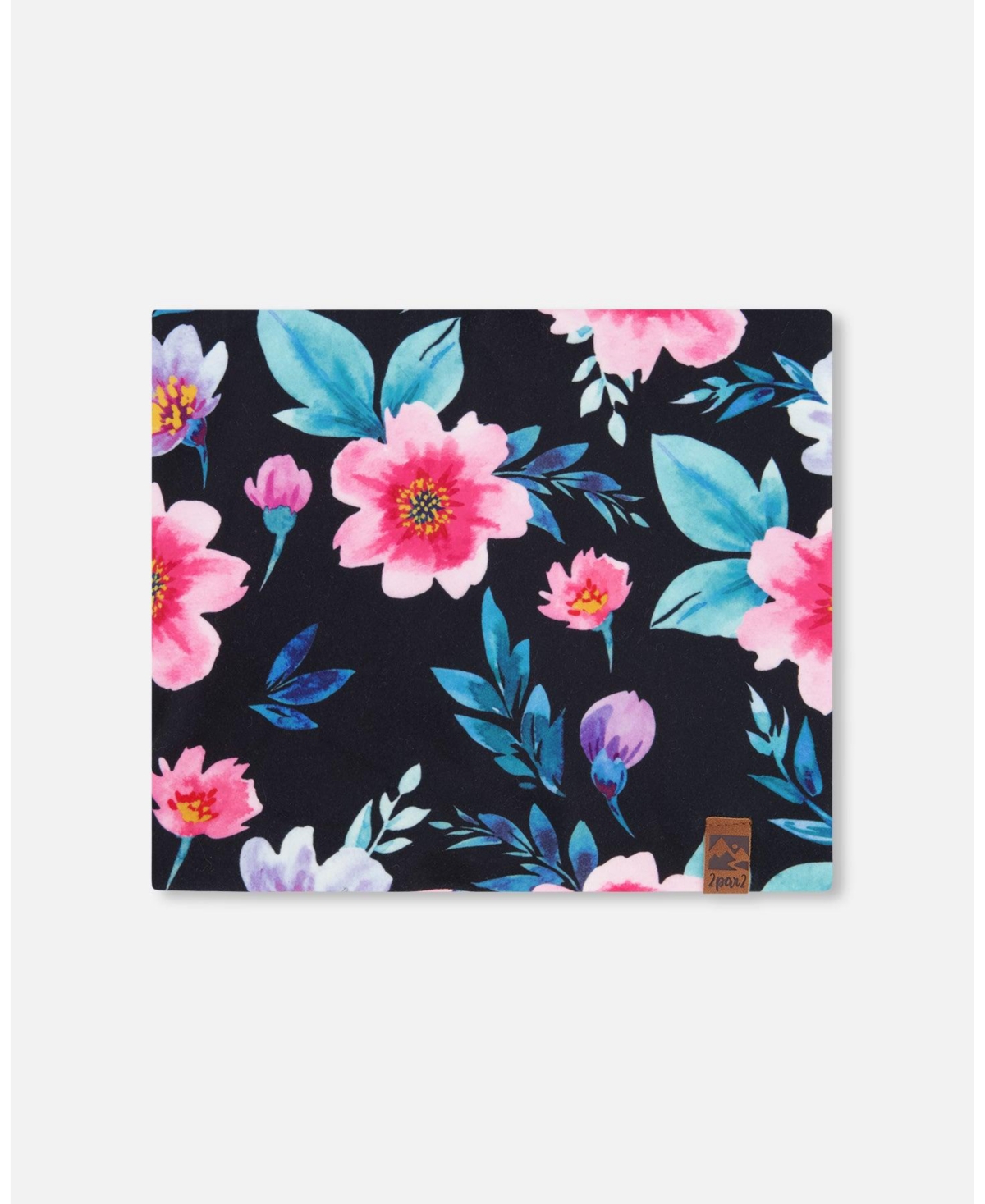 Deux par Deux Baby Girls Stretch Jersey Neck Tube Printed Flowers