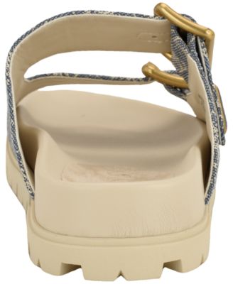 Women's Fasten Double-Buckle Footbed Sandals