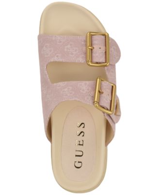 Women's Fasten Double-Buckle Footbed Sandals